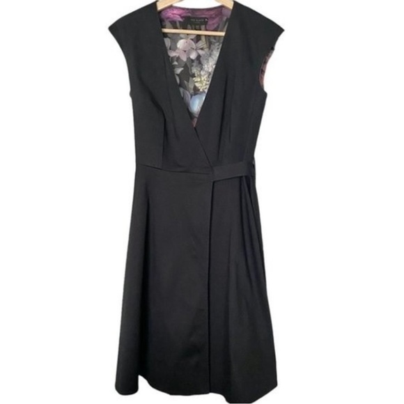 Ted Baker London Sigorni Wrap Dress Size US 6 / Ted Size 2 - Picture 3 of 8